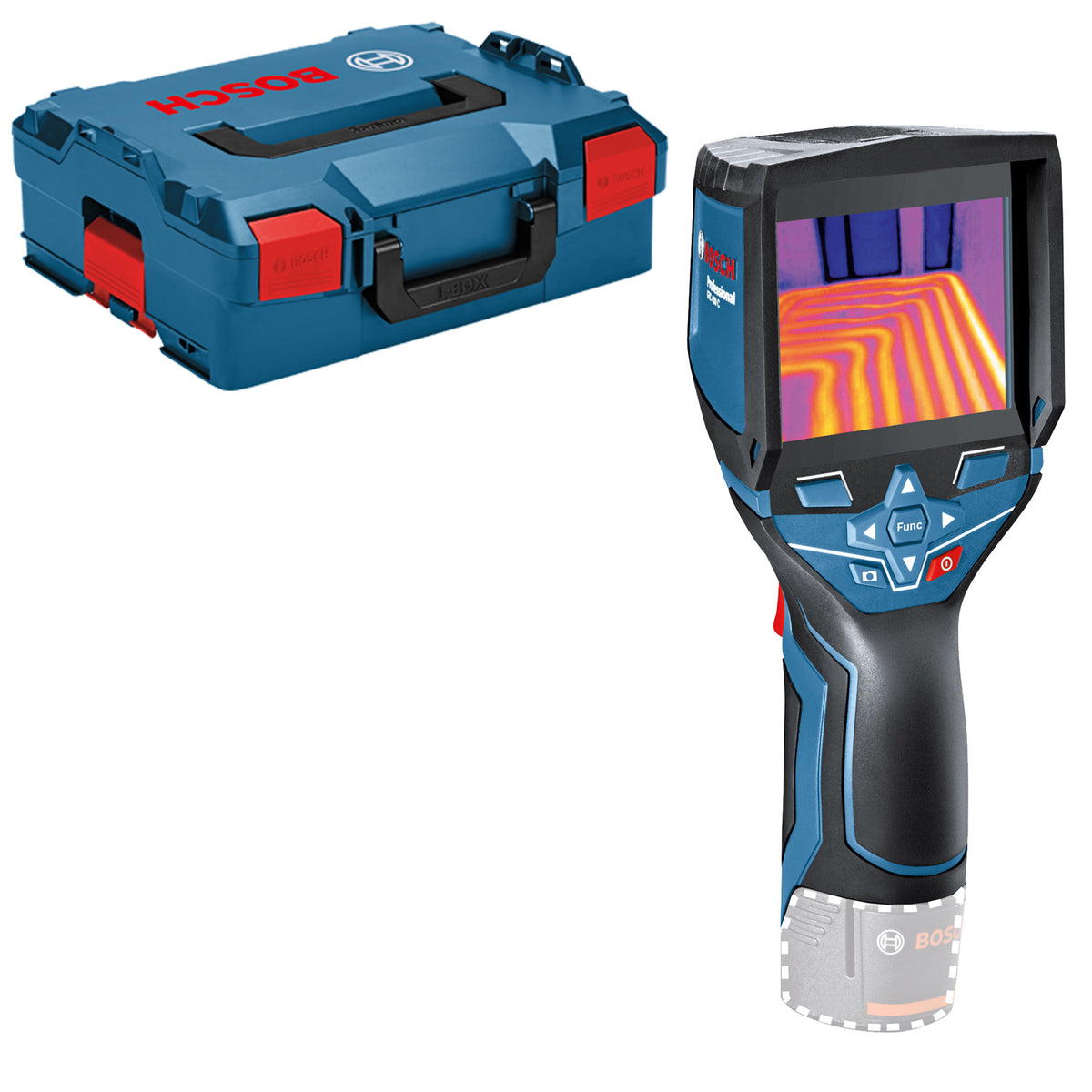 Bosch Caméra thermique professionnelle GTC 400 C sans chargeur en L-Boxx