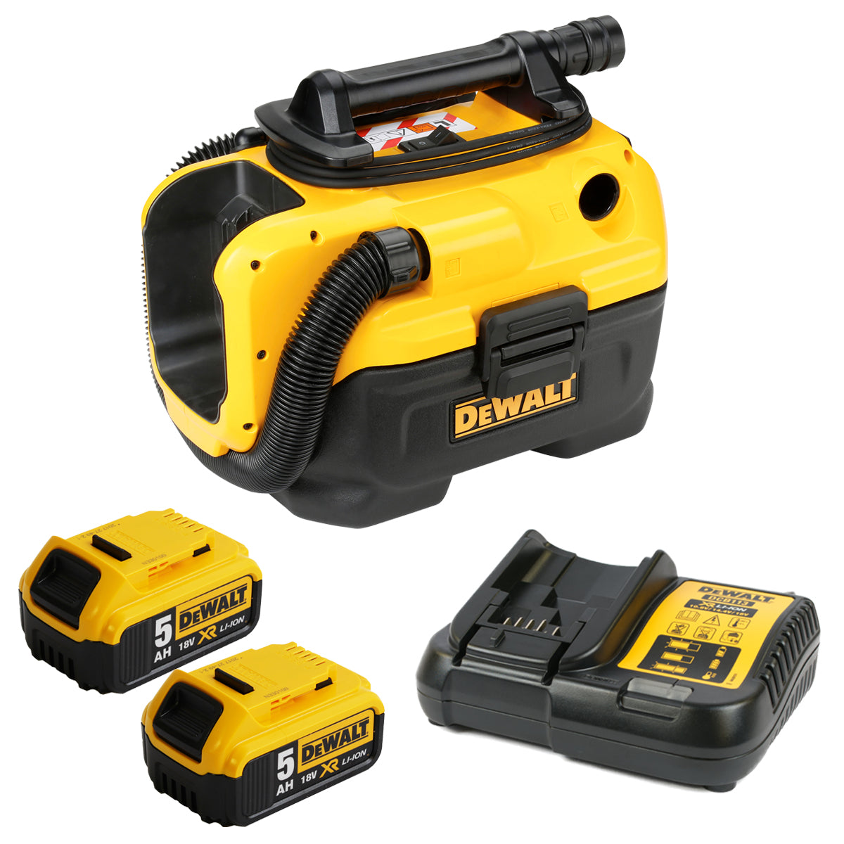 Caricabatteria DeWALT 18V DCV 584L-QW 2x 5,0Ah XR Li-Ion batterie e caricabatterie DCB113