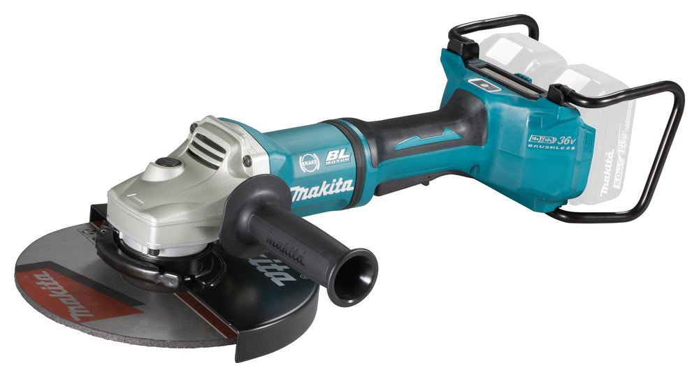 Makita DGA901ZKU2, 2x18V / 230 mm senza batteria e caricabatterie