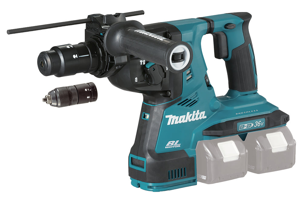 Batteria Makita Combihammer DHR283ZJU SDS-PLUS 2x18V senza batteria senza caricabatterie nel Makpac