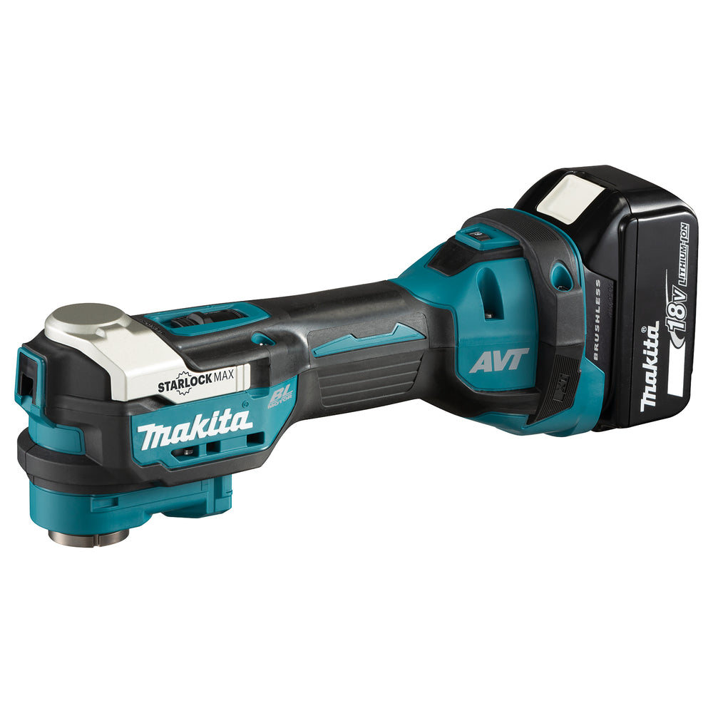 Makita batteria multifunzione strumento 18V DTM52T1JX2, 1x5,0+charger + set accessorio