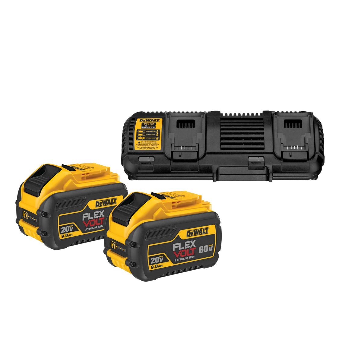 DeWalt FlexVolt Kit de démarrage batterie 2x 54V /162 Wh + chargeur DCB 132