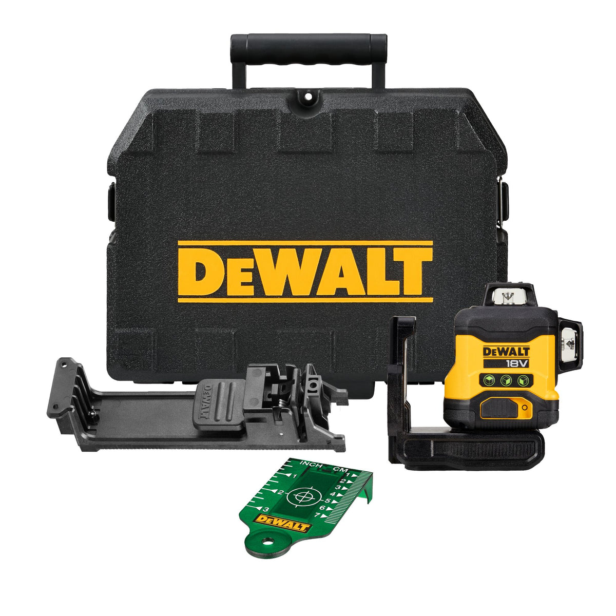 Batteria DeWALT laser multi-linea DCLE34031N, 3x360°, verde, 18V senza batteria e caricabatterie