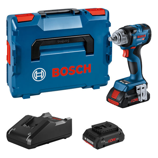 Cacciavite senza fili Bosch GDS 18V-330 HC, 2x 4.0 Ah ProCore+Lader in L-BOXX