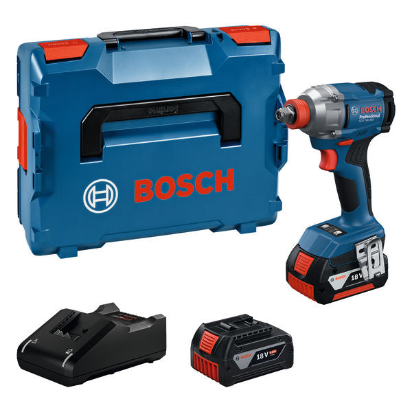 Visseuse à chocs sans fil Bosch GDX 18V-285, 2x 4.0 Ah et chargeur en L-BOXX