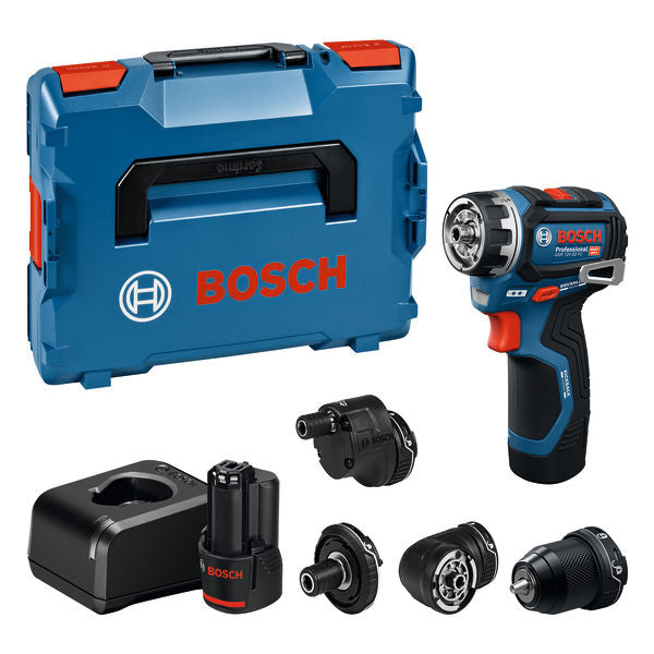 Tournevis sans fil Bosch GSR 12V-32 FC, 2 batteries 2.0Ah et chargeur + 4 adaptateurs en L-BOXX