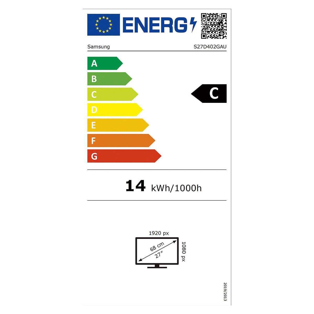 Samsung 27" LED - S27D402GAU economico