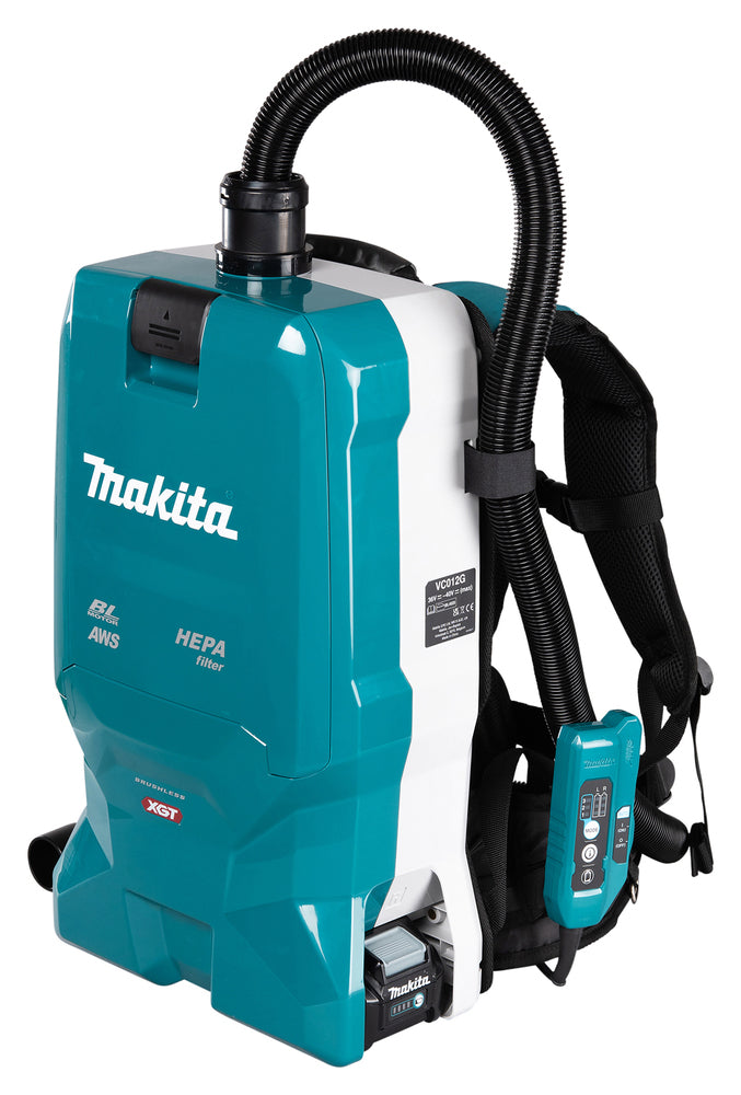 Makita batteria zaino aspirapolvere VC012GZ01 senza batteria e caricabatterie