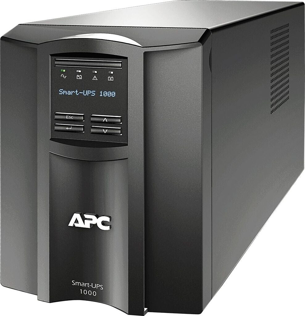 APC Smart UPS SMT1000IC, 1000VA, 8x C13, AVR, Écran, SmartConnect + Emplacement, Protection contre les surtensions