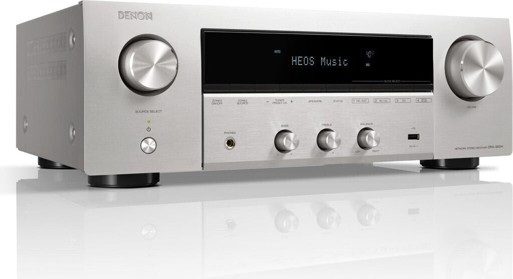 Denon DRA800H Sintoamplificatore AV 2.0 Canali DRA800H Potenza 100 W 5 Ingressi HDMI WiFi / Bluetooth / AirPlay Colore Silver