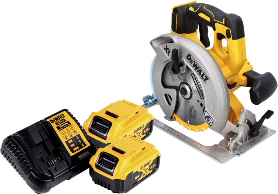 DeWalt DCS570P2 con n. 2 batterie 5Ah Sega circolare 18V XR Brushless 184 mm