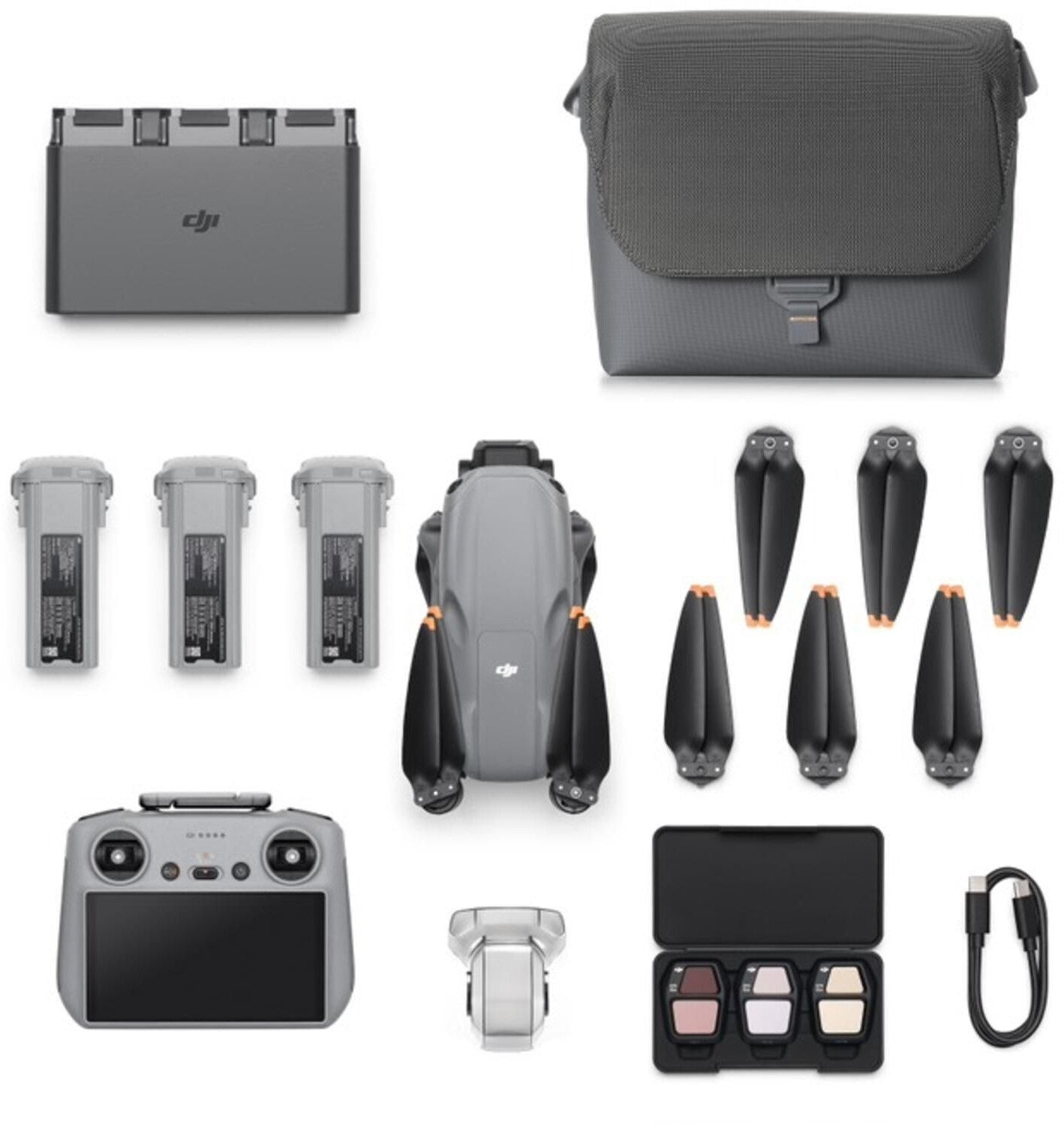 DJI Air 3S Fly More Combo Drone with DJI RC 2 Remote Controller Dual Camera Lidar