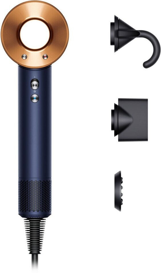 Sèche-cheveux Dyson Supersonic Cheveux raides+ondulés Bleu nuit/Cuivre