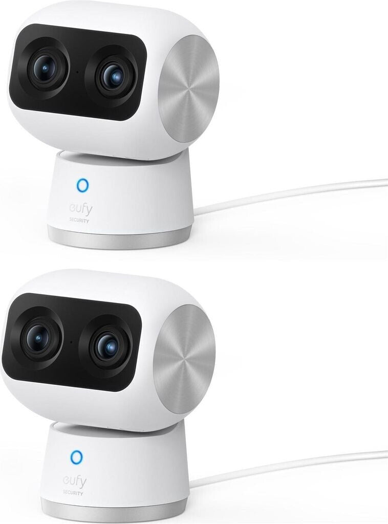 eufyCam 3 4K 2+1 security camera incl. eufy S350 4K 360 Dual Cam Indoor Night Vision security camera
