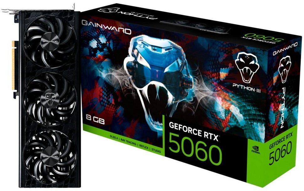 GAINWARD GeForce RTX 5060 Python III 8 Go GDDR7 Carte Graphique HDMI/3xDP