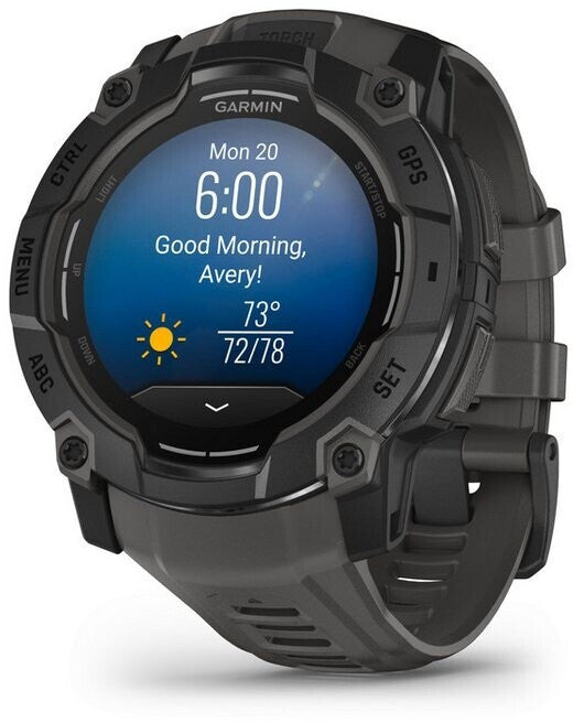 Montre connectée multisport Garmin INSTINCT 3 Amoled noire 50mm