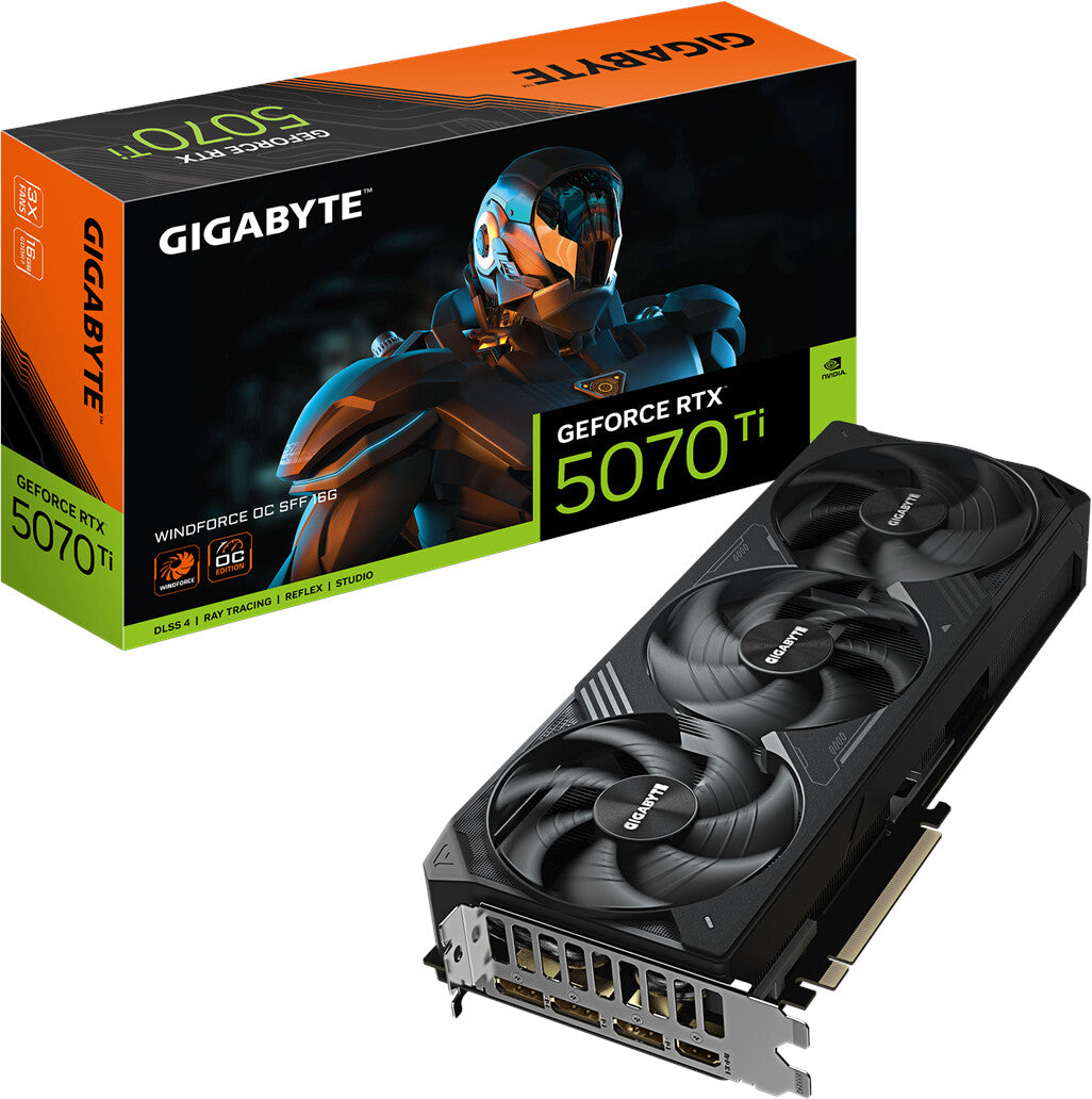 GIGABYTE GeForce RTX 5070 Ti WINDFORCE OC SFF 16G Graphics Card HDMI/DP