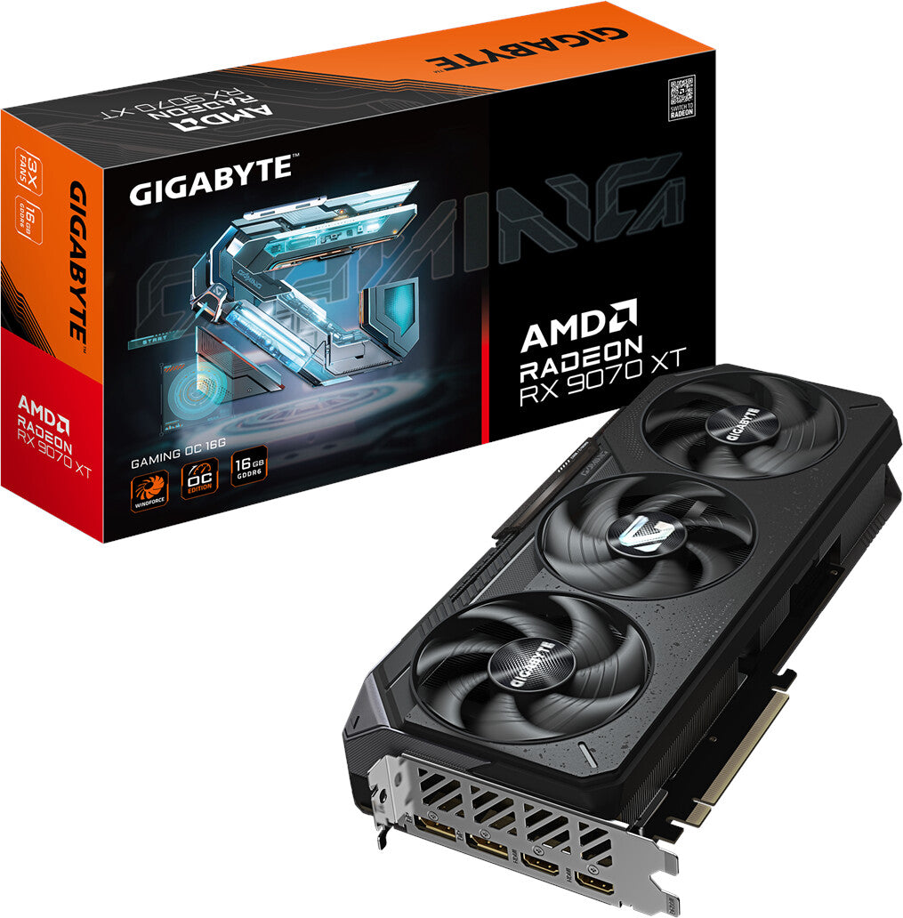 Carte graphique GIGABYTE Radeon RX 9070 XT GAMING OC 16G HDMI/DP