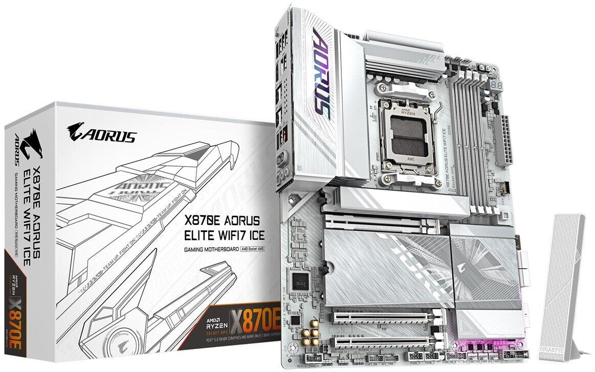 GIGABYTE X870E AORUS ELITE WIFI7 ICE ATX Mainboard Socket AM5 HDMI