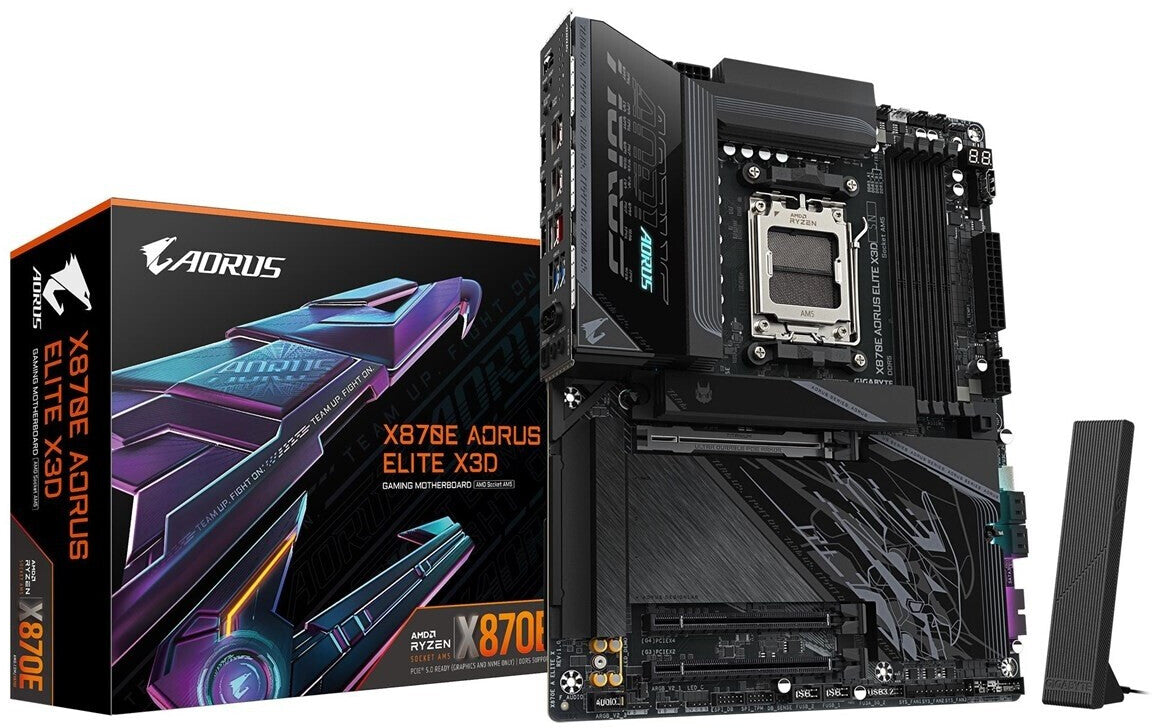 GIGABYTE X870E AORUS ELITE X3D WIFI7 ATX Mainboard Socket AM5 HDMI
