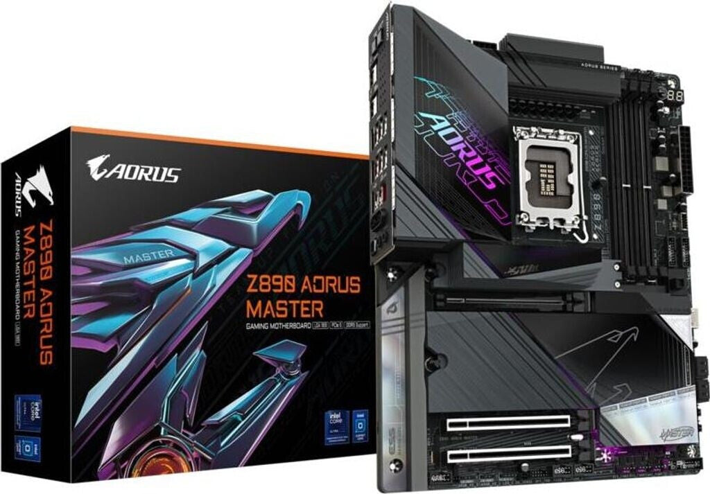 GIGABYTE Z890 AORUS MASTER DDR5 ATX Mainboard Socket 1851 TB4/HDMI/WIFI7