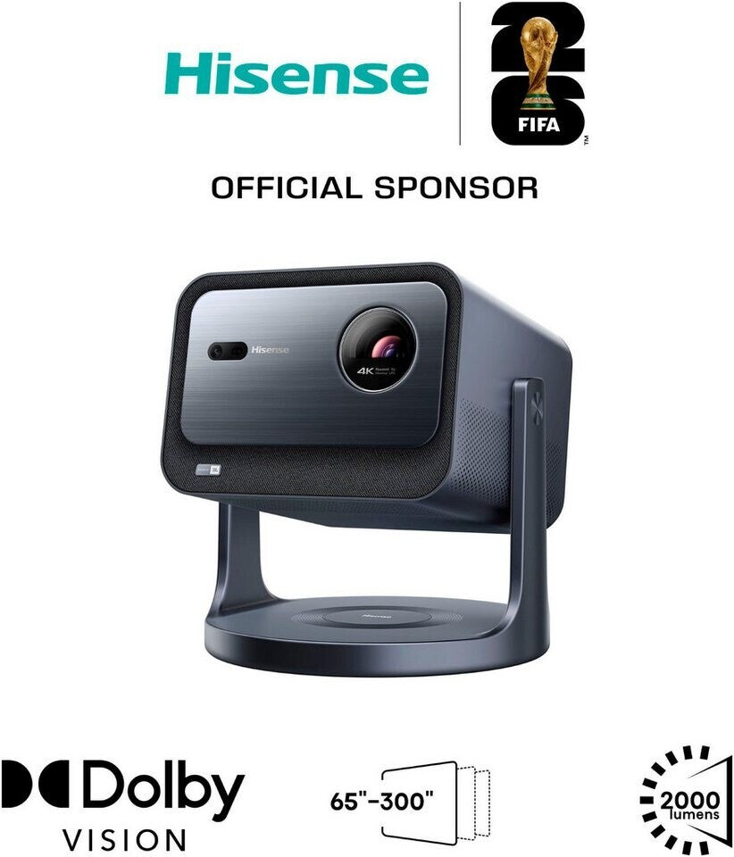 Projecteur Hisense C2, 3840 x 2160 4K UHD, 2000 lumens