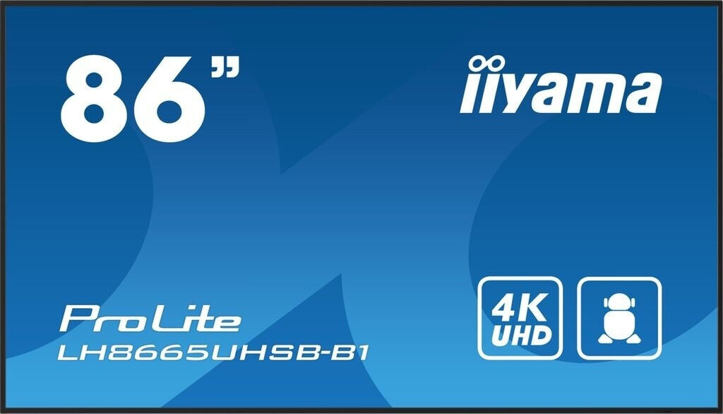iiyama LH8665UHSB-B1, 86", Écran
