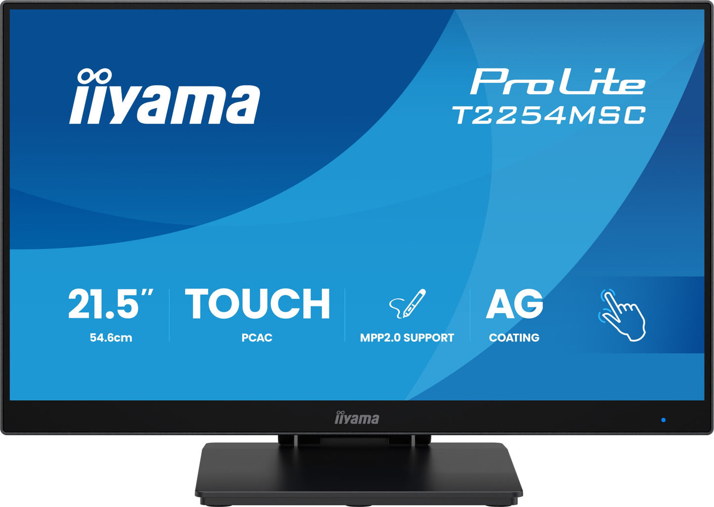 iiyama T2254MSC-B2AG Monitor touchscreen ProLite da 22" PCAP a 10 punti con tecnologia IPS e rivestimento antiriflesso