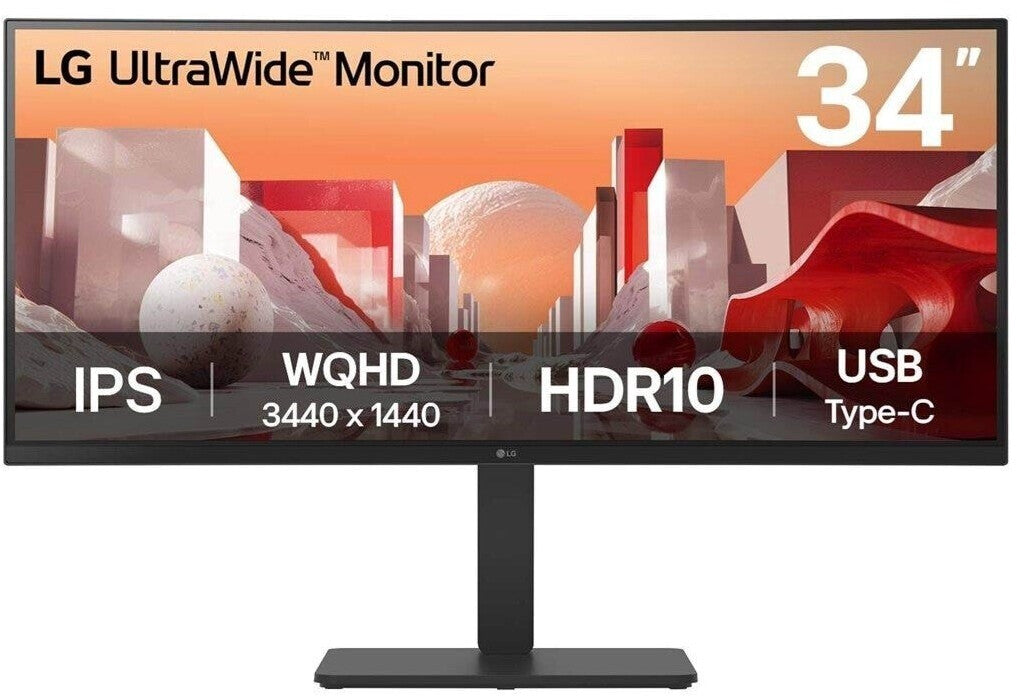 LG 34BA75QE-B Monitor, 3440 x 1440 UWQHD