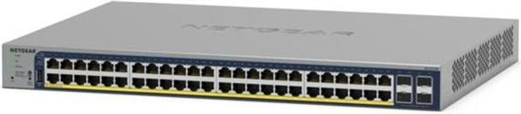 NETGEAR 52-Port PoE Gigabit Ethernet Smart Switch (GS752TPP) – Managed Switch, optional Insight Cloud Management, 48 x PoE+ with 760W, 4 x 1G SFP, for desktop or rack mounting