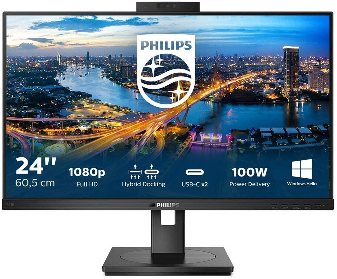 Philips B-Line 243B1JH 60,5cm (23,8") Moniteur IPS FHD 16:9 HDMI/DP/USB-C PD100W