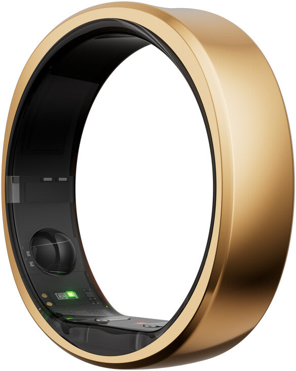 Bague connectée RingConn Gen2 pour hommes et femmes - Suivi du sommeil et de l'activité physique - Fréquence cardiaque - Or rose, taille 13