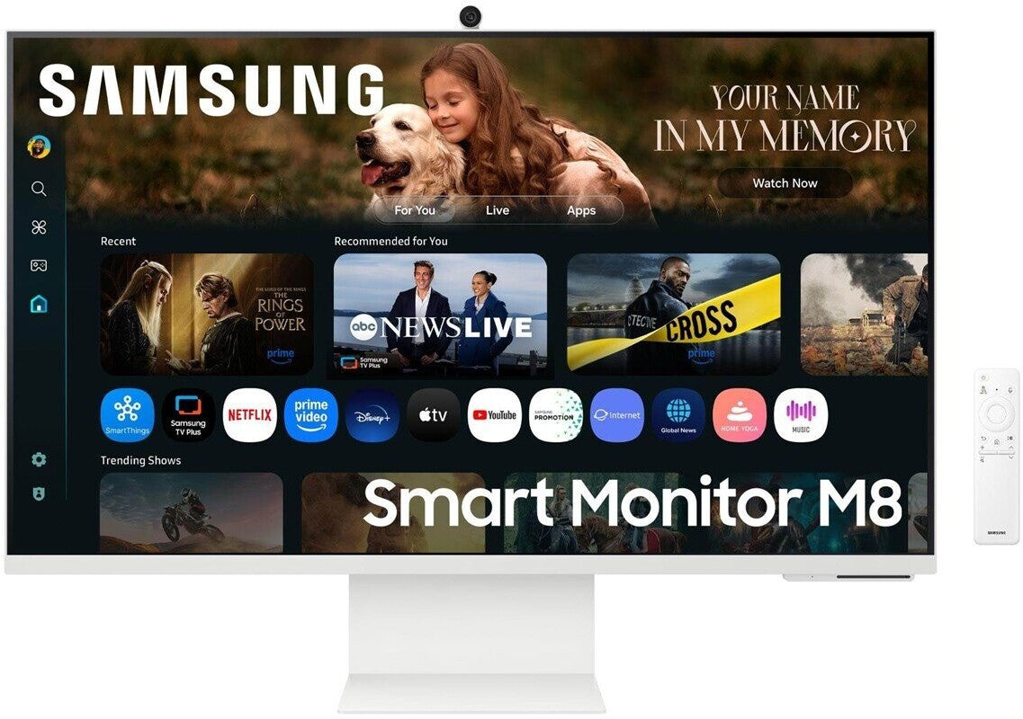 Samsung M80F Monitor AI Smart 4K da 32" con hub di gioco integrato