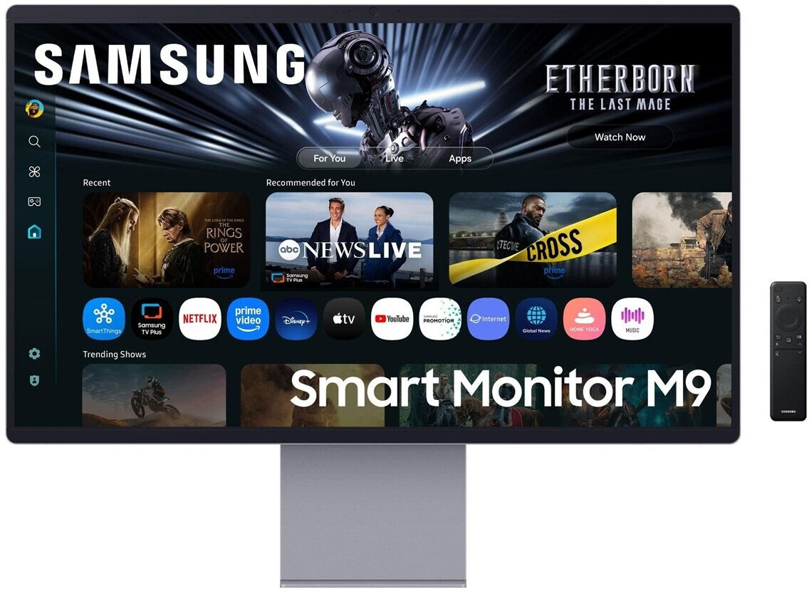 Moniteur OLED 4K AI intelligent Samsung M90SF de 32" avec taux de rafraîchissement de 165 Hz et temps de réponse de 0,03 ms