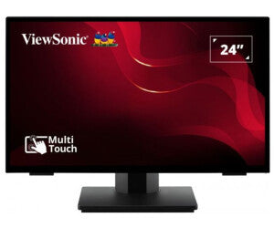 ViewSonic TD2465 (24") Moniteur LED tactile 60,96 cm (Full HD, 1920x1080, 16:9, 7 ms, 250 cd/m, HDMI, DisplayPort, VGA, USB)