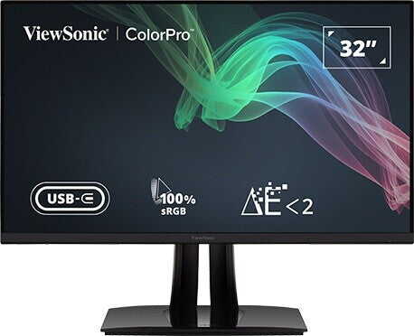 ViewSonic VP3256-4K 80cm (31,5") 4K UHD 16:9 IPS Moniteur HDMI/DP/USB-C 100% sRGB