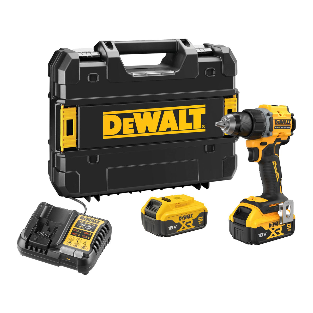 DCD794P2T, 18 V, 2x 5.0 Ah e caricabatterie in TSTAK