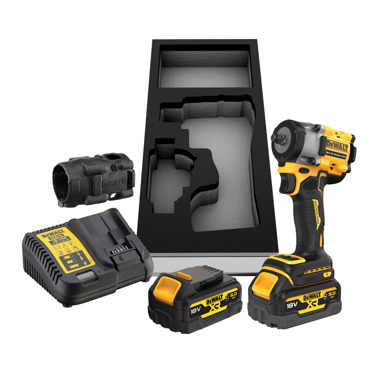 Tournevis sans fil DeWALT DCF923P2G, 3/8", 18V, 2x 5 Ah (G) et chargeur