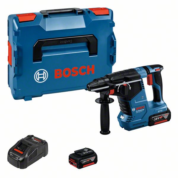 Trapano a batteria Bosch GBH 18V-24 C (2x5,0 Ah + Caricabatterie) in L-BOXX