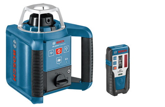 Set laser rotante Bosch GRL 300 HV con accessori + BT170 HD + GR 240 in caso di artigianato