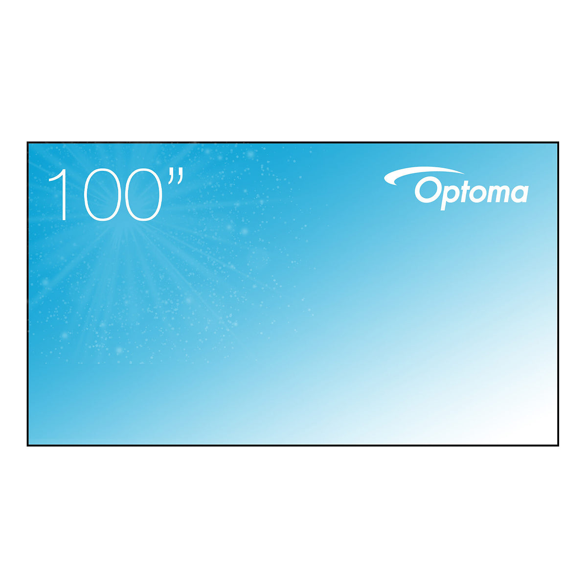 Optoma ALR101 Schermo fisso su telaio per proiettore a ottica ultracorta - Formato 16:9 - 100 pollici - Tessuto ALR