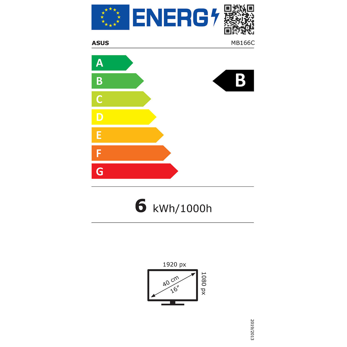 ASUS 15.6" LED ZenScreen MB166C economico