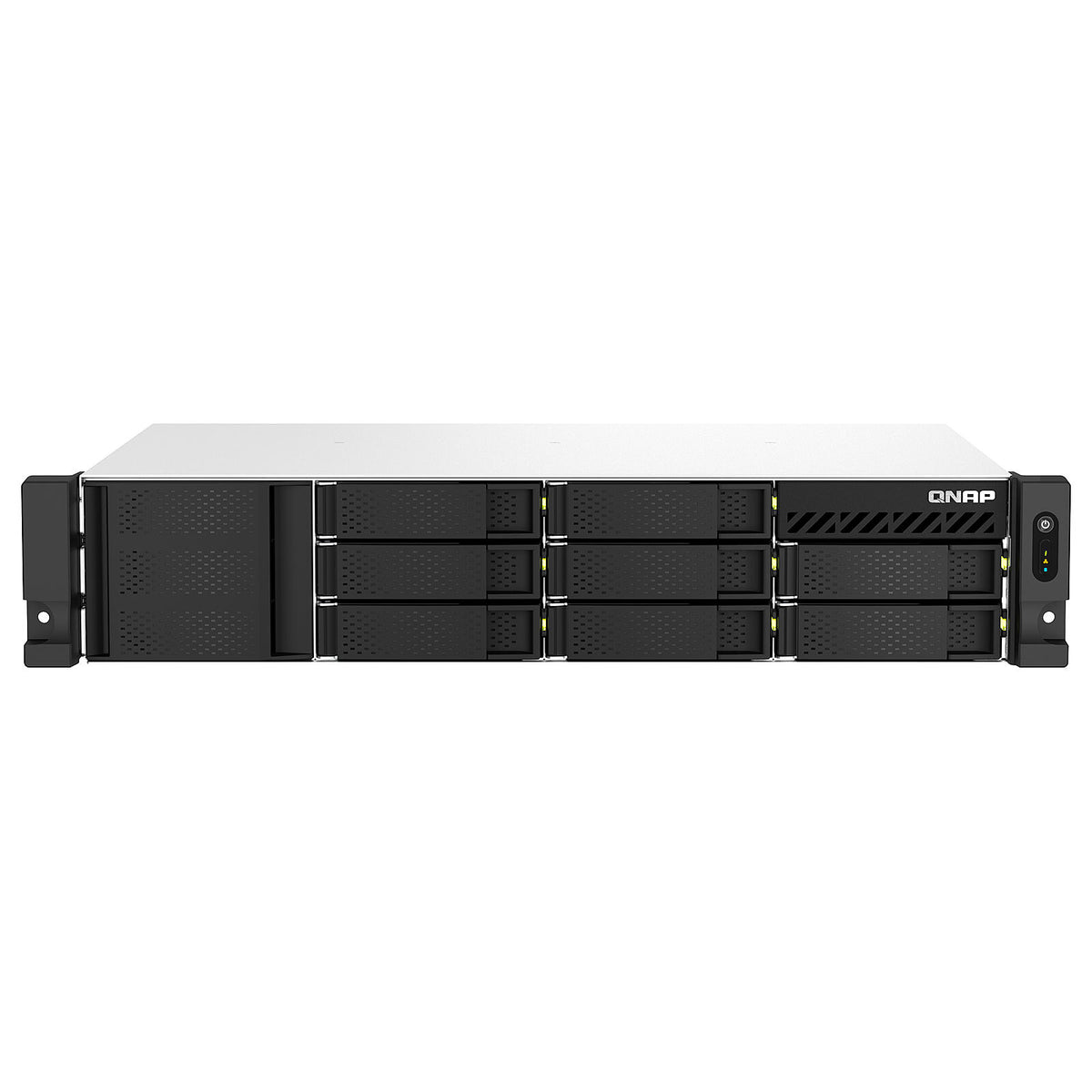 QNAP TS-873AeU-4G Server NAS professionale a 8 alloggiamenti - 4 GB DDR4 RAM - AMD Ryzen V1500B - 2.5 GbE LAN (senza disco rigido)