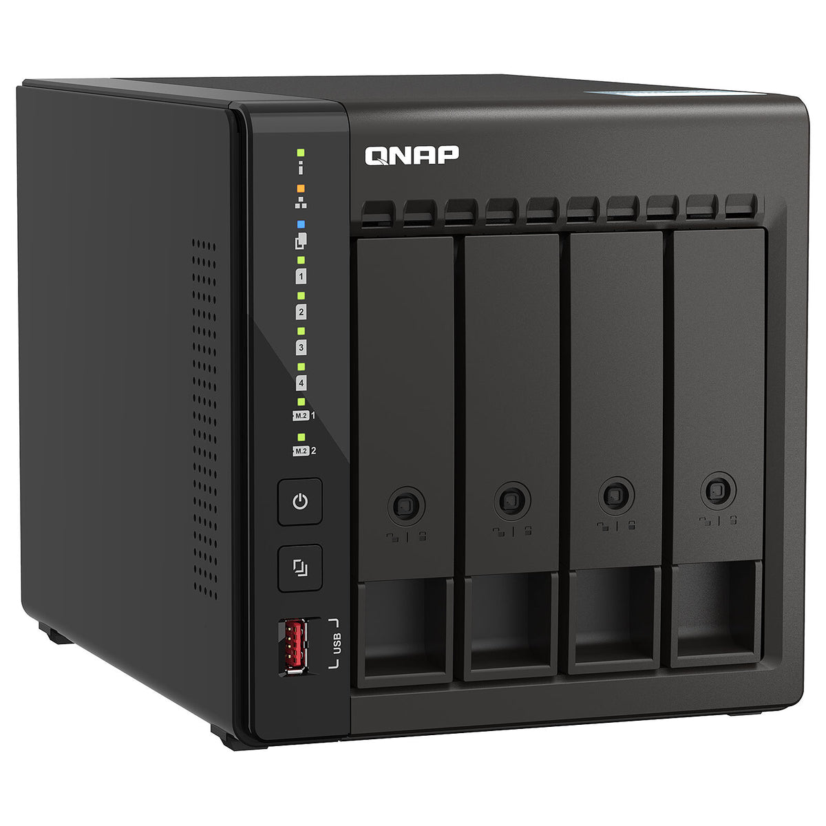 QNAP TS-453E-8G Server NAS a 4 alloggiamenti - 8 GB di RAM - Intel Celeron J6412 - 2,5 GbE LAN (senza disco rigido)