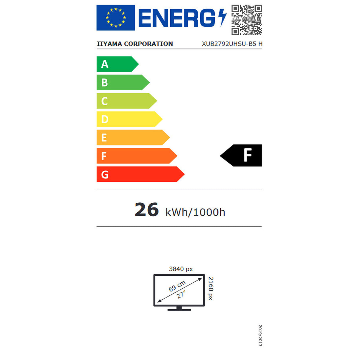 iiyama 27" LED - ProLite XUB2792UHSU-B5 economico
