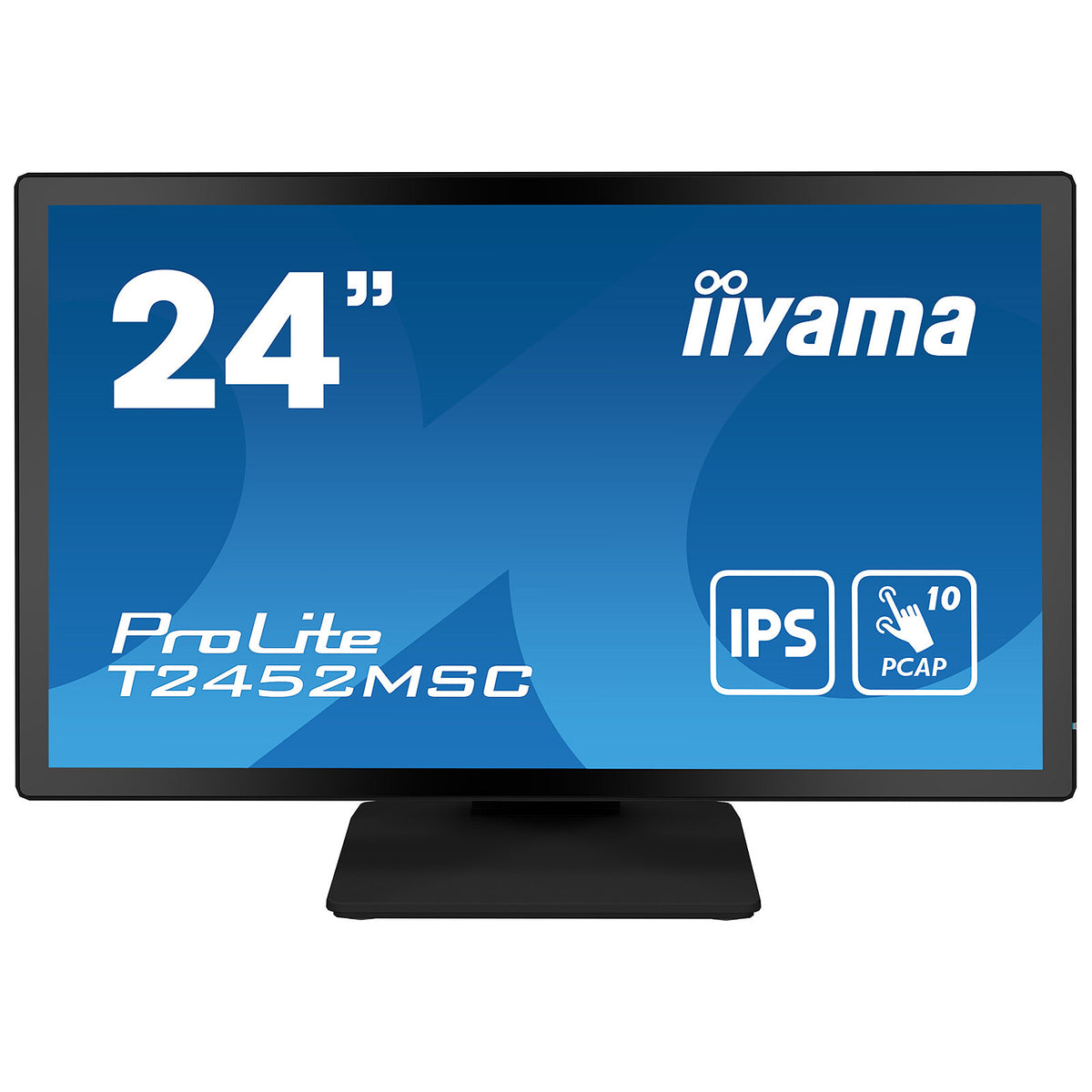 iiyama 24" LED Touch - ProLite T2452MSC-B2 Schermo PC Full HD 1080p - 1920 x 1080 pixel - Touch MultiTouch - 14 ms - Formato 