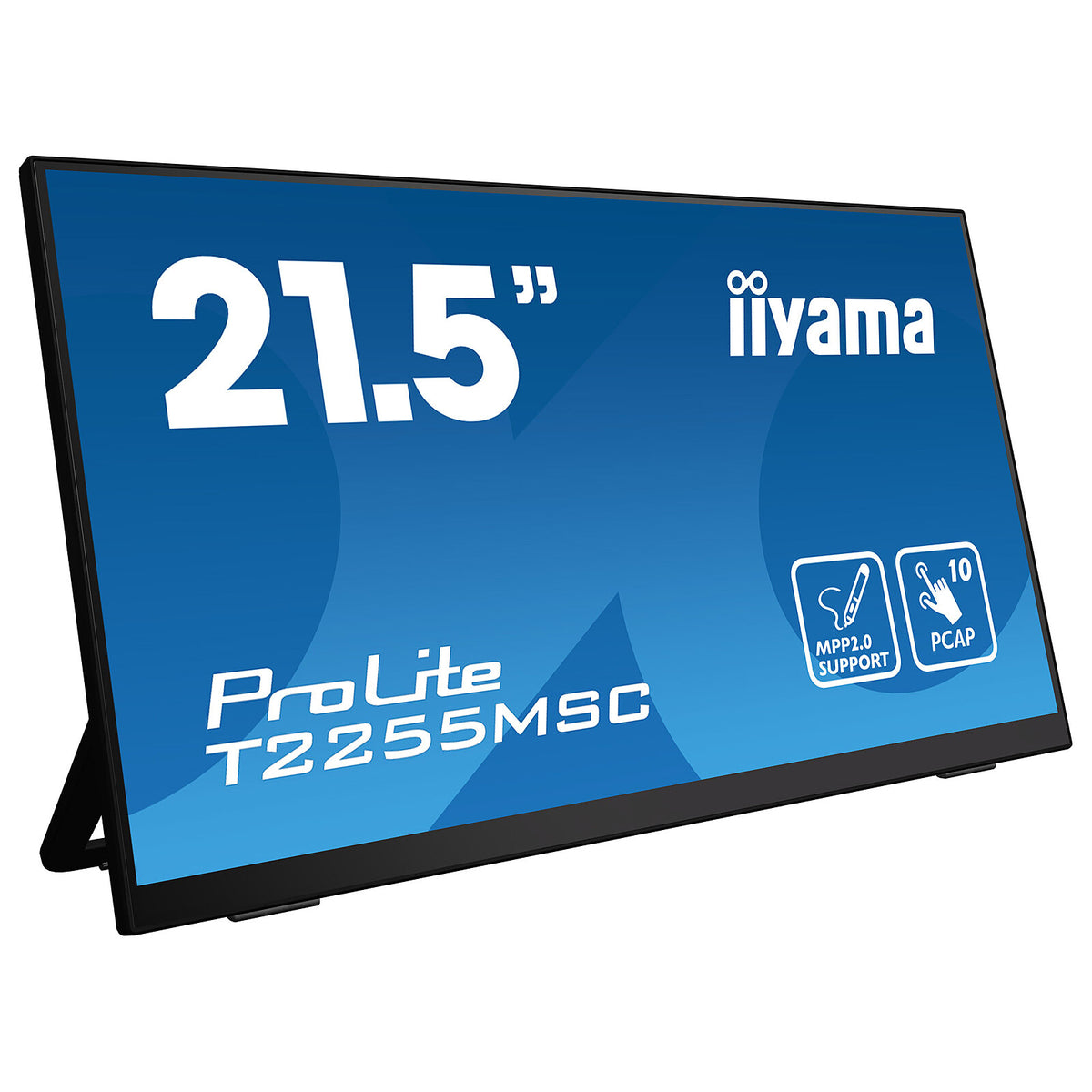 iiyama 21.5" LED Tactile - ProLite T2255MSC-B1 1920 x 1080 pixel - MultiTouch - 5 ms (scala di grigi) - Widescreen 16/9 - Pan