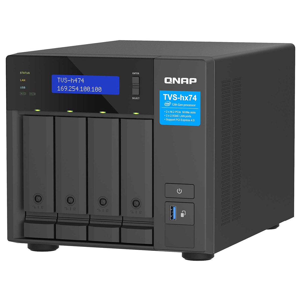 Acquista QNAP TVS-h474-PT-8G