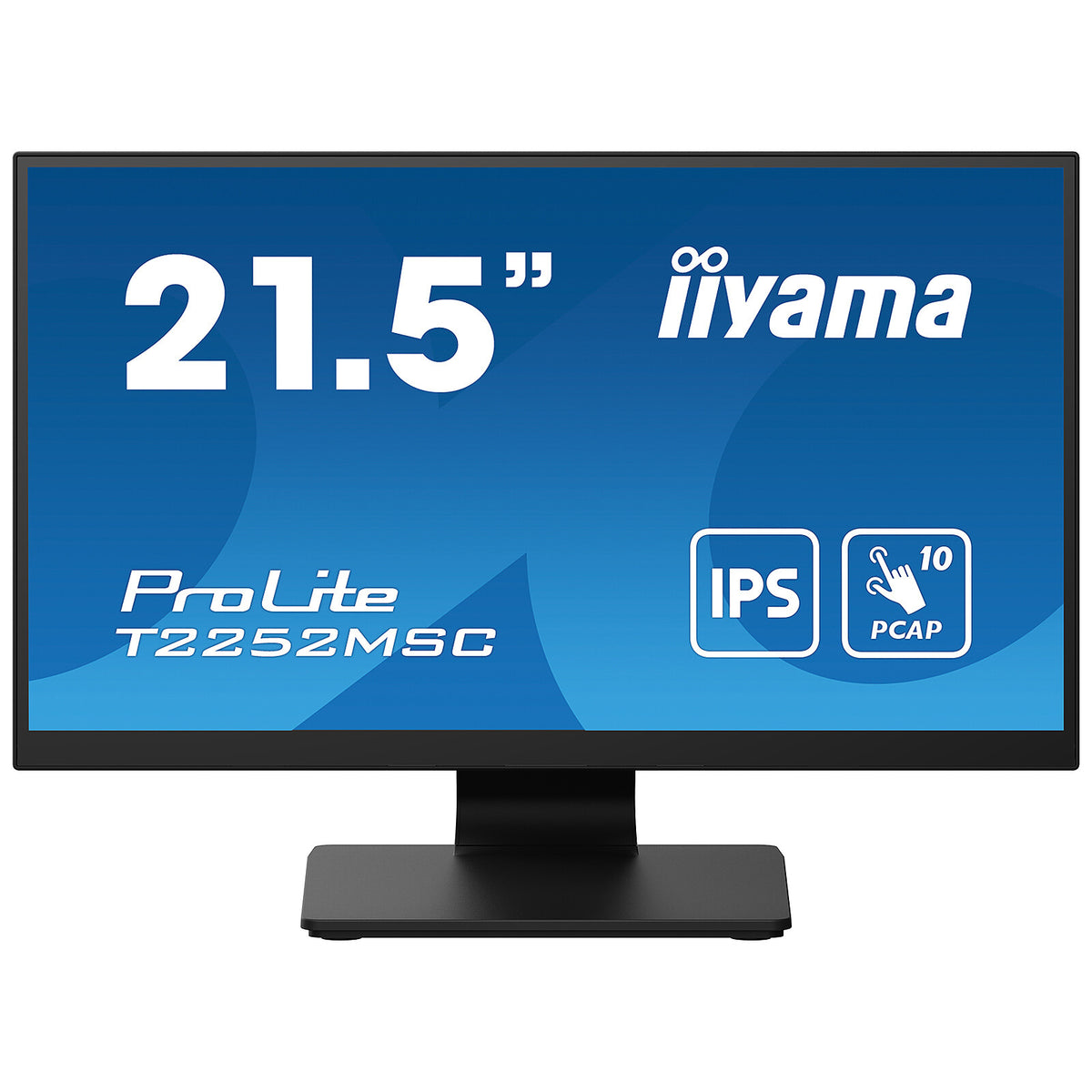 iiyama 21.5" LED Touch - ProLite T2252MSC-B2 1920 x 1080 pixel - MultiTouch - 5 ms (scala di grigi) - Widescreen 16/9 - Panne
