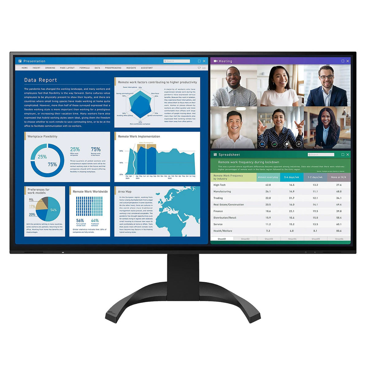 EIZO 31,5" LED - FlexScan EV3240X 3840 x 2160 pixel - 5 ms - Widescreen 16/9 - Pannello IPS - DisplayPort/HDMI /USB-C - Pivot
